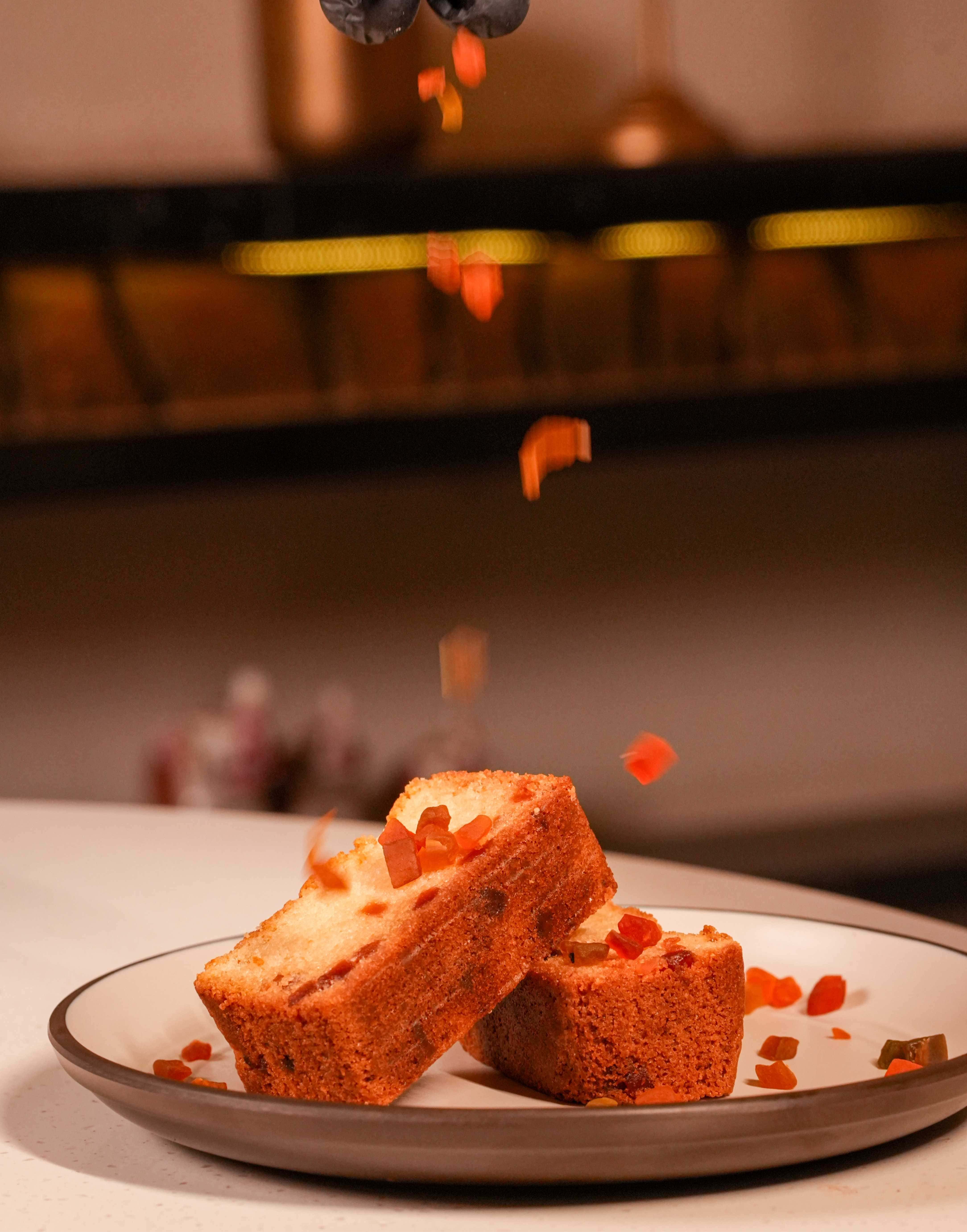 Freshly baked Tea Cake served at Nyaaro family restaurant in Udaipur