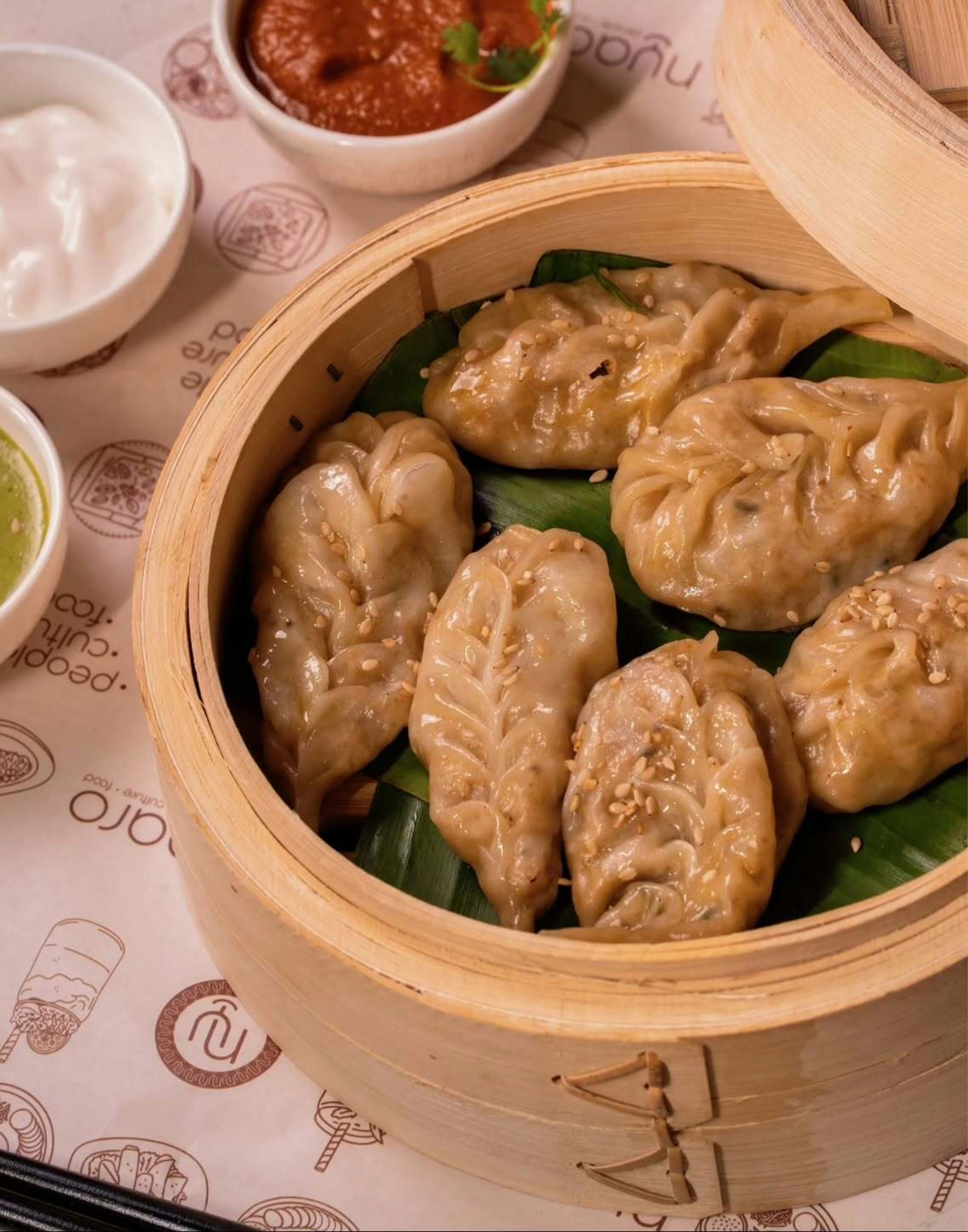 Steamed momos served at Nyaaro Cafe in Udaipur for Couples